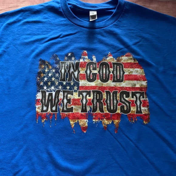 In God We Trust Flag Shirt - Picture 3 of 3